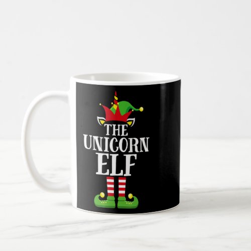 Boy Unicorn Elf Family Matching Christmas Elf Grou Coffee Mug