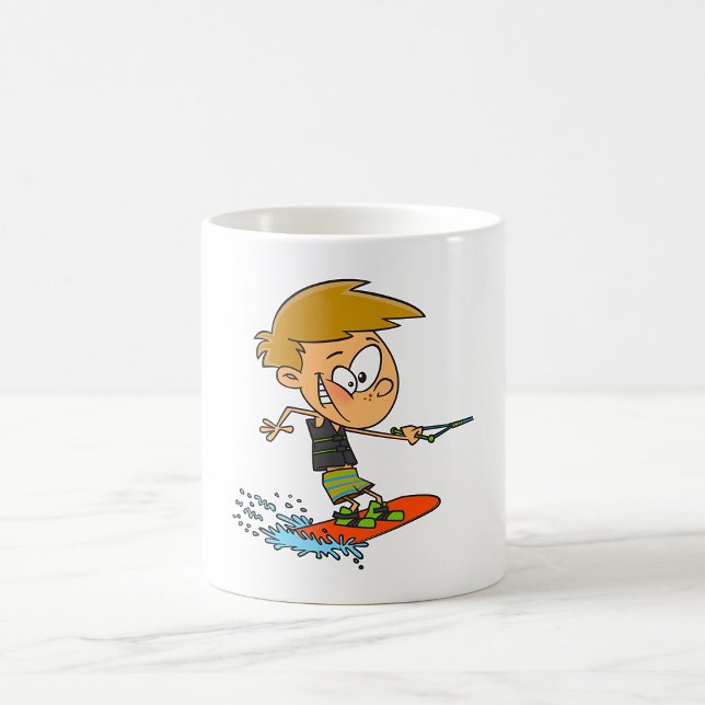 Boy Wakeboarding Fun Summer Water Sports Coffee Mug (Creator Uploaded)