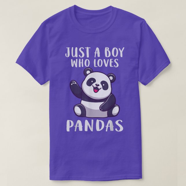 Boy Who Loves Cute Bears Cute Bear  T-Shirt (Design Front)