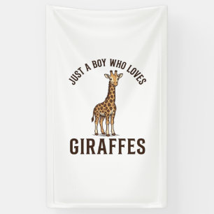Boy Who Loves Giraffes Vintage Engraving Shirt_1 Banner