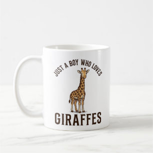 Boy Who Loves Giraffes Vintage Engraving Shirt_1 Coffee Mug