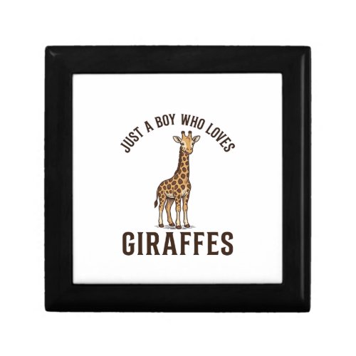Boy Who Loves Giraffes Vintage Engraving Shirt_1 Gift Box