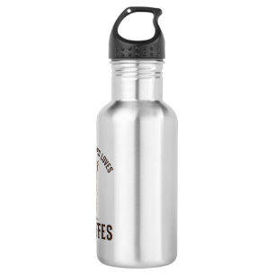 Boy Who Loves Giraffes Vintage Engraving Shirt_1 Stainless Steel Water Bottle