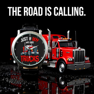 Boy Who Loves Red Trucks Watch