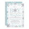 Boy Winter Snowflake Baby Shower Invitation