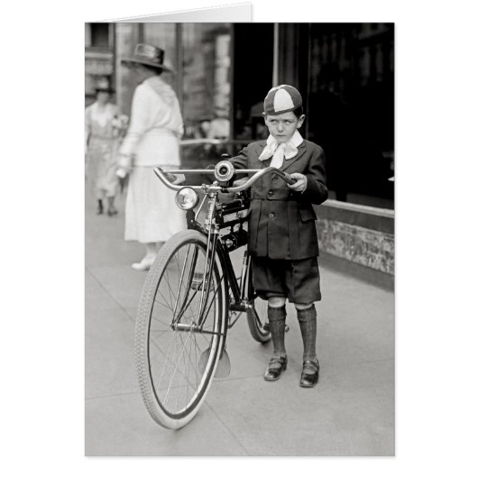 Boy with a Bicycle, 1922 Cards (Front)