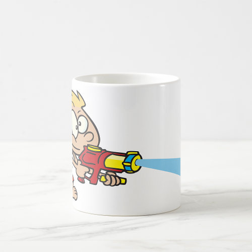 Boy With A Supersoaker Coffee Mug