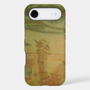 Boy with a Violin on the Beach iPhone 17 Air Case
