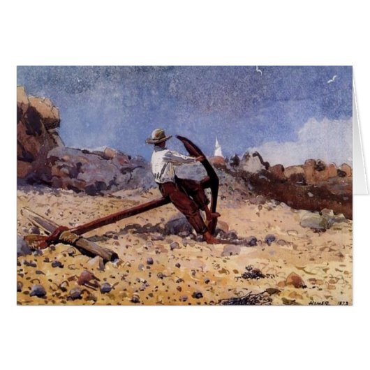 Boy With Anchor Cards (Front Horizontal)