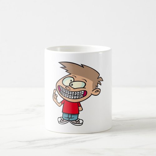 Boy With Braces Coffee Mug