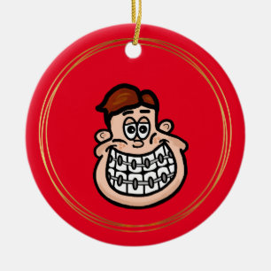 Boy With Braces Ornament