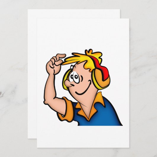 Boy With Headphone (Front/Back)