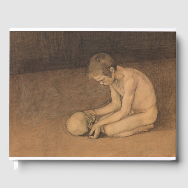 Boy with Skull (by Magnus Enckell) Guest Book (Front)
