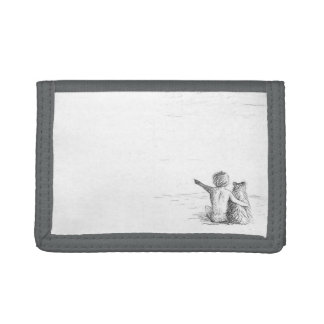 Boy with the dog tri-fold wallet