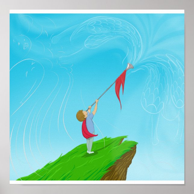 Boy with Trumpet Poster (Front)