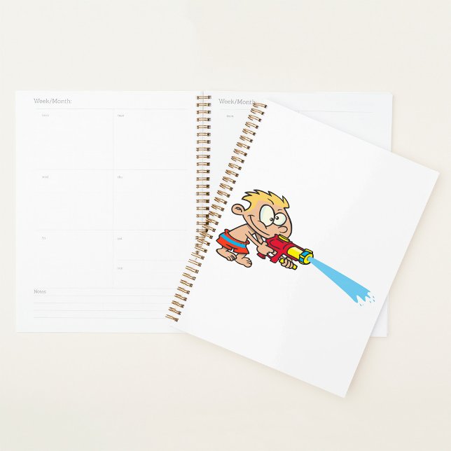 Boy with Water Gun Summer Fun Planner (Creator Uploaded)