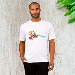 Boy with Water Gun Summer Fun T-Shirt