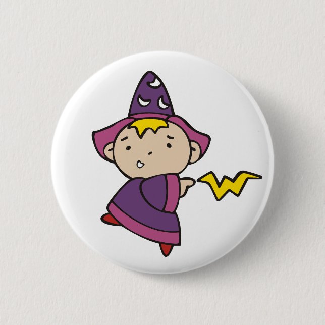 Boy Wizard Button (Front)