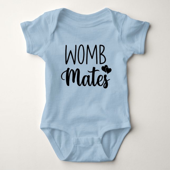 BOY - Womb Mates Bodysuit  Black Font (Front)