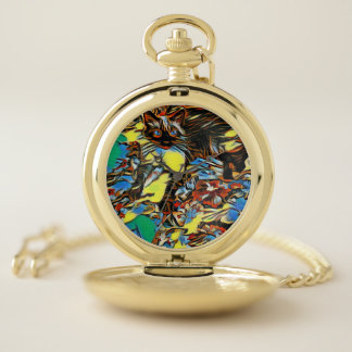 Boy Wonder Cat Pocket Watch