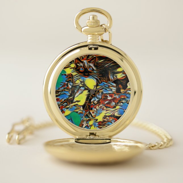 Boy Wonder Cat Pocket Watch (Inside)