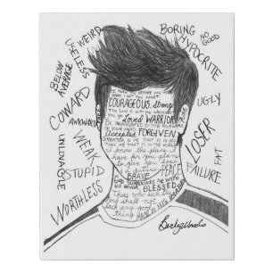 Boy Words- Foam Canvas