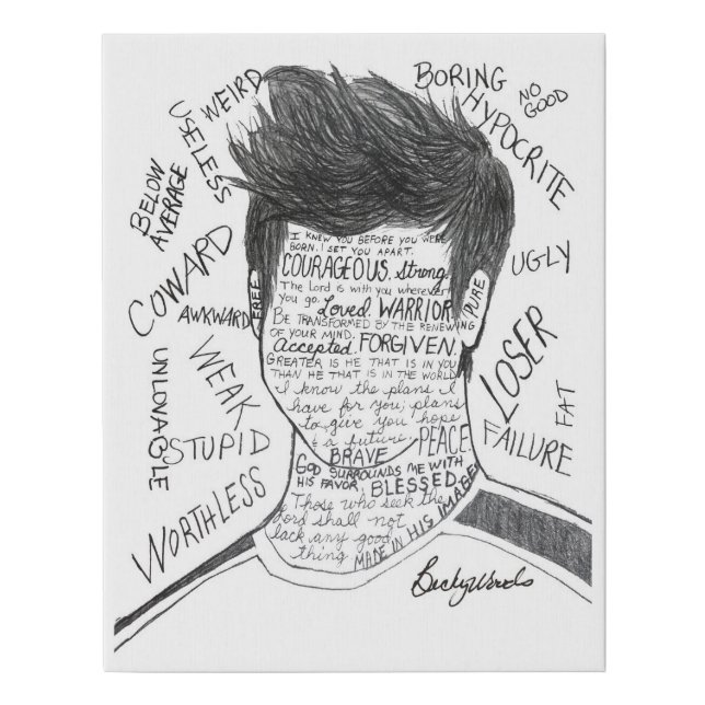 Boy Words- Foam Canvas (Front)