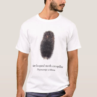BOYB Giant Leopard Moth Caterpillar White T-Shirt