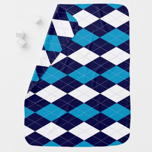 BoyBand Argyle Baby Blanket