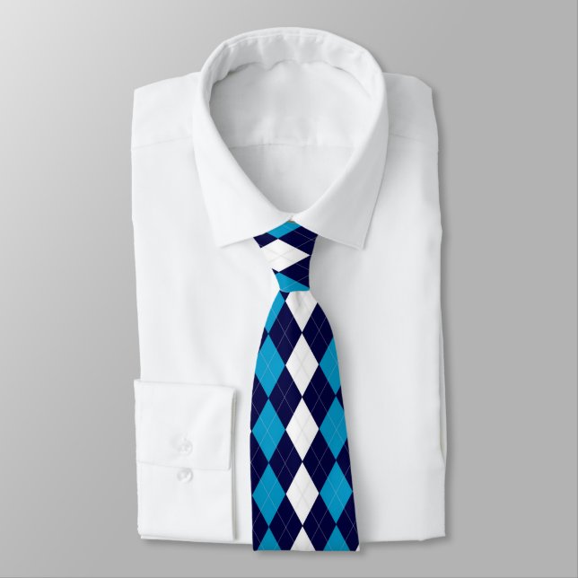BoyBand Argyle Neck Tie (Tied)