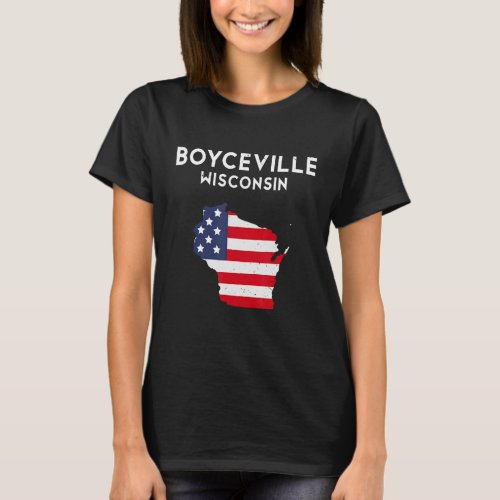 Boyceville Wisconsin USA State America Travel Wisc T_Shirt