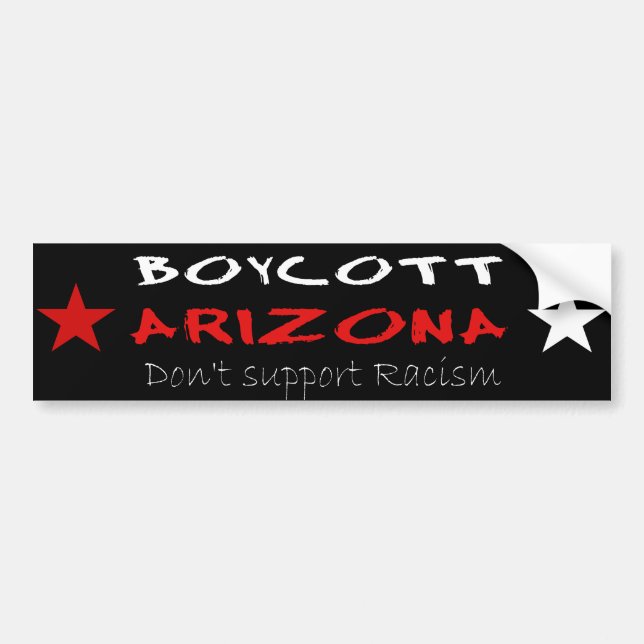 Boycott Arizona Bumper Sticker (Front)