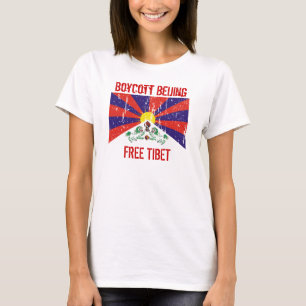 Boycott Beijing Free Tibet T-shirt