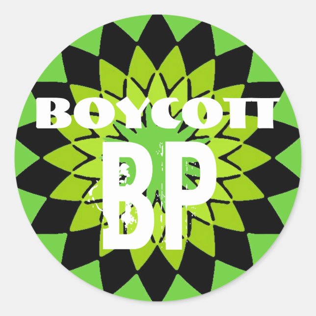 BOYCOTT BP - 6 sticker pack (Front)