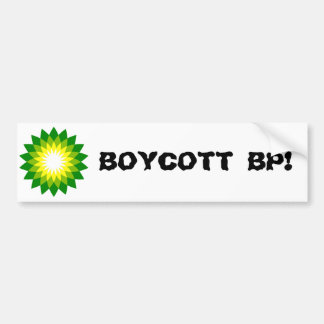 BOYCOTT BP! BUMPER STICKER