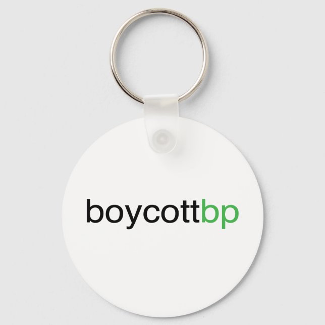 Boycott BP Keychain (Front)