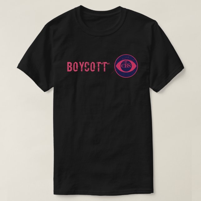 Boycott CBS T-Shirt (Design Front)
