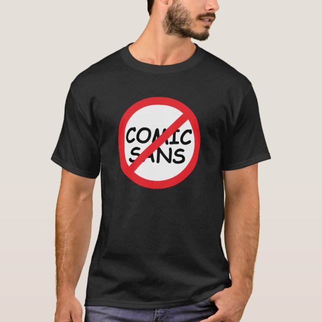 Boycott Comic Sans T-Shirt (Front)