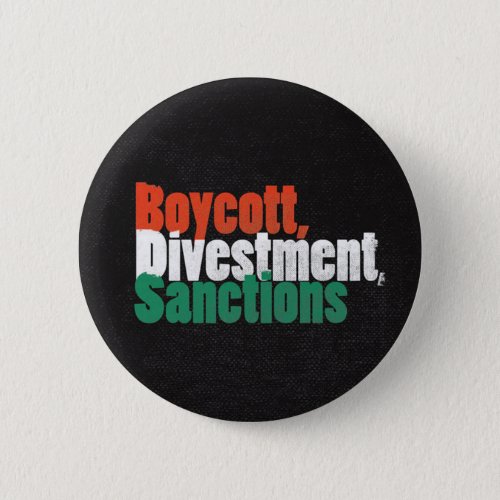 Boycott Divestment Sanctions Button