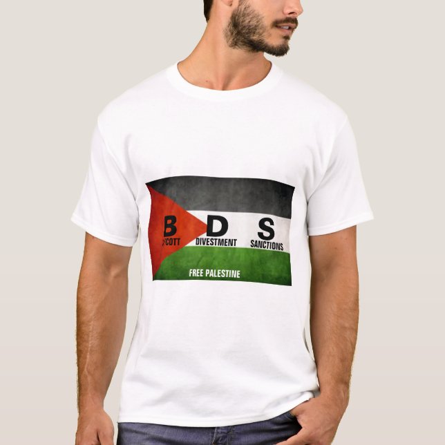 Boycott, Divestment, Sanctions T-Shirt (Front)