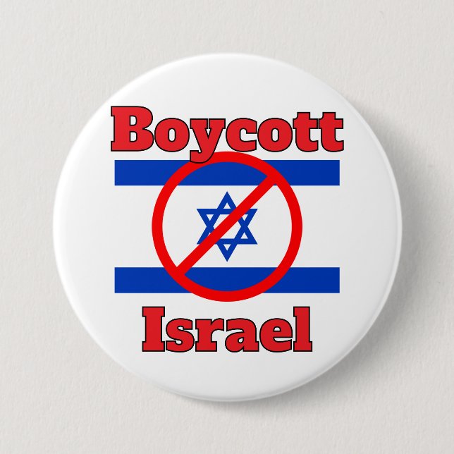Boycott Israel Button (Front)