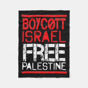 Boycott Israel Palestine Gaza War Awareness Fleece Blanket