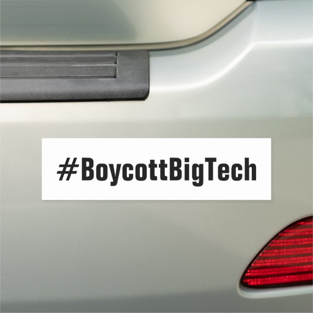 #BoycottBigTech | Save Free Speech Save America! Car Magnet (In Situ)