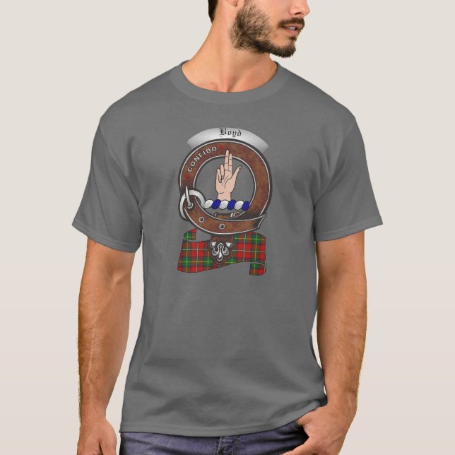 Boyd Clan Badge Adult T-Shirt (Front)