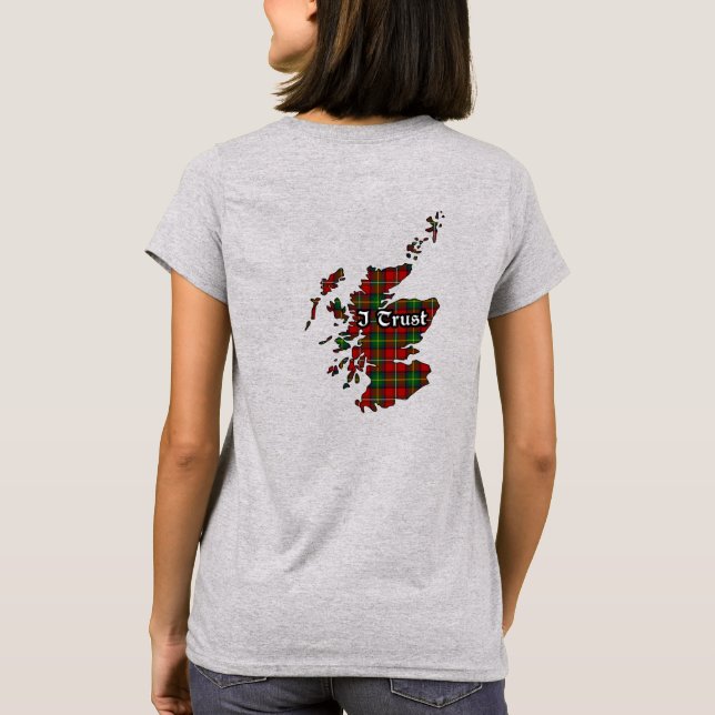 Boyd Clan Badge and Tartan Women's T-Shirt (Back)