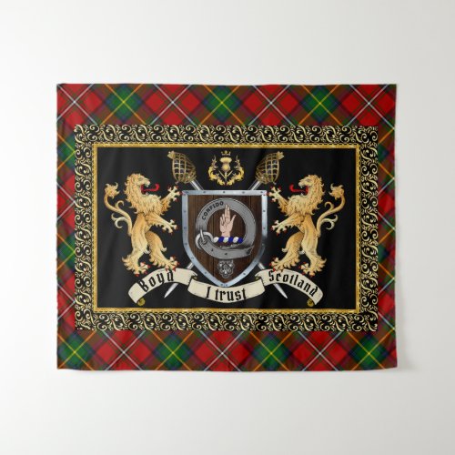 Boyd Clan Badge  Motto wLions  Tapestry