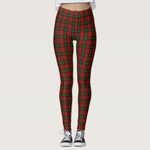 Boyd Clan Family Tartan with official seal Leggings