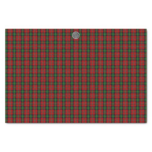 Boyd Clan Family Tartan with official seal Tissue Paper