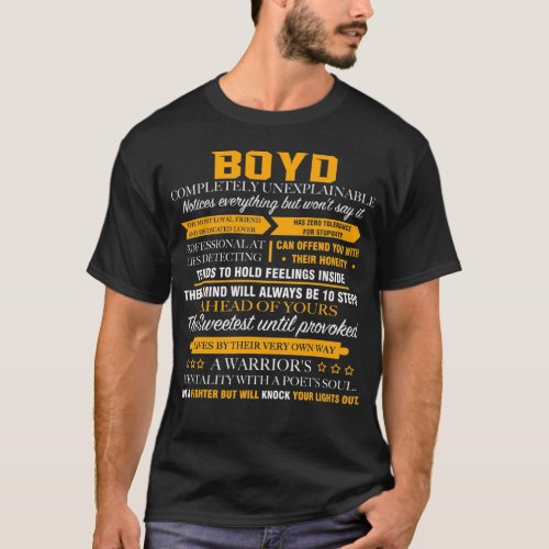 BOYD completely unexplainable T_Shirt