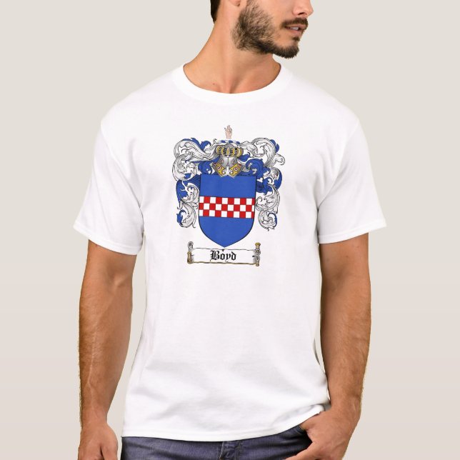BOYD FAMILY CREST -  BOYD COAT OF ARMS T-Shirt (Front)